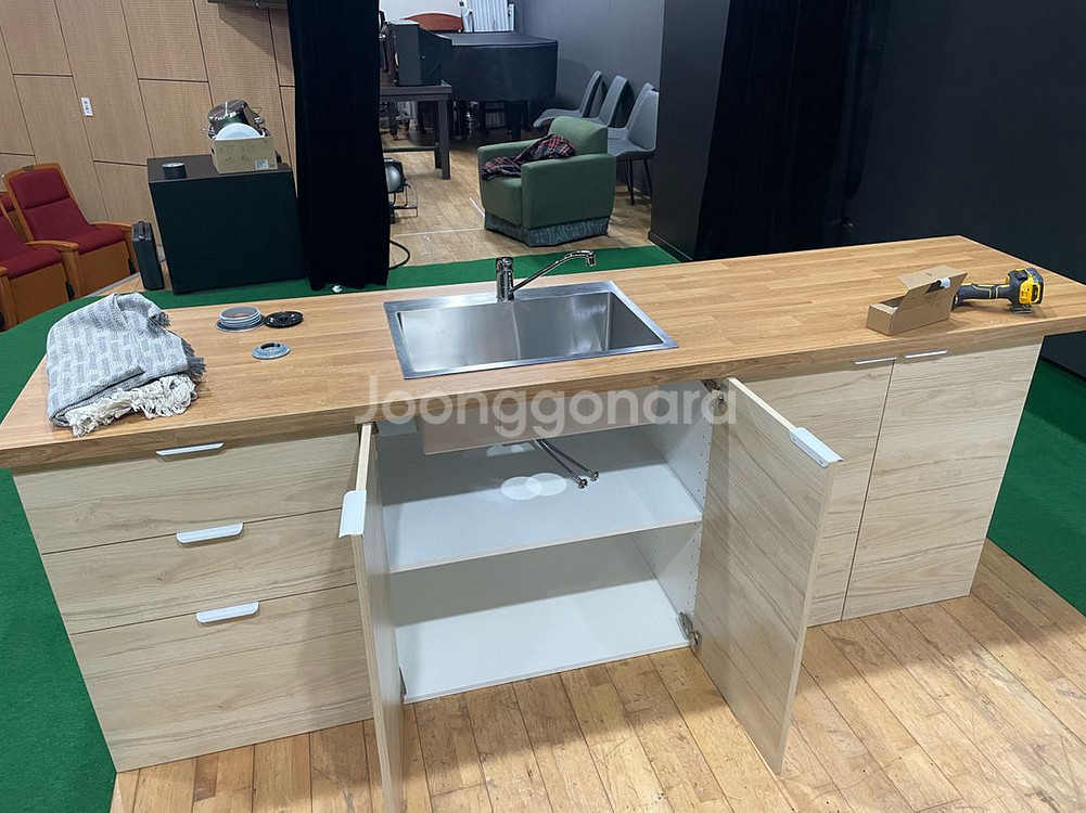 이케아 싱크대 하부장 220cm폭--0