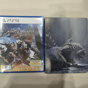 ps5 몬스터헌터 와일즈+스틸북+초회특전 미사용