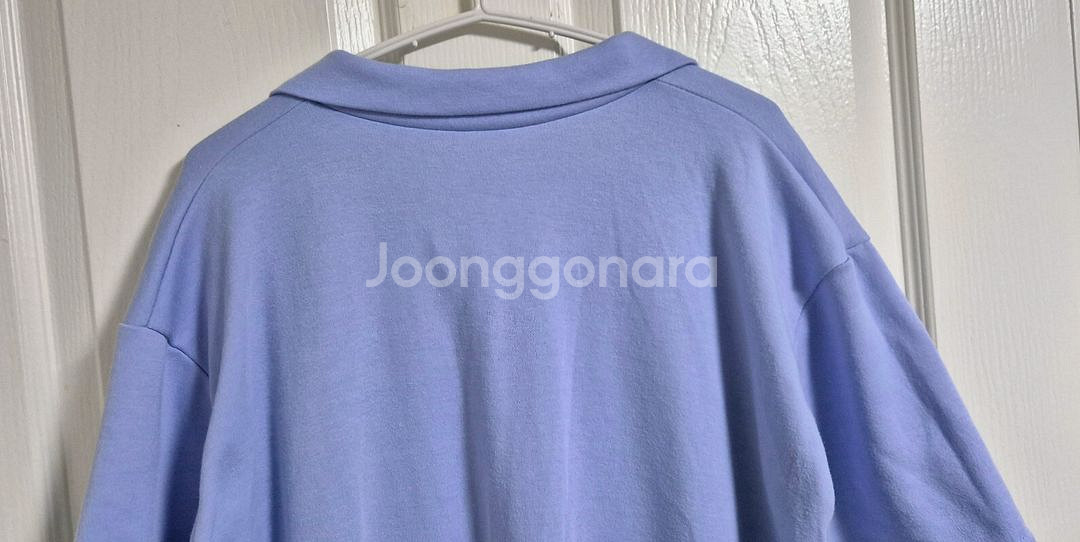 캘리 레터링 카라넥 반팔 롱 원피스--8