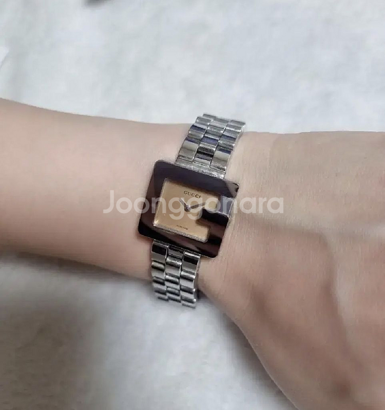 구찌 정품 G스퀘어 3600L 브라운 스퀘어 명품시계--0