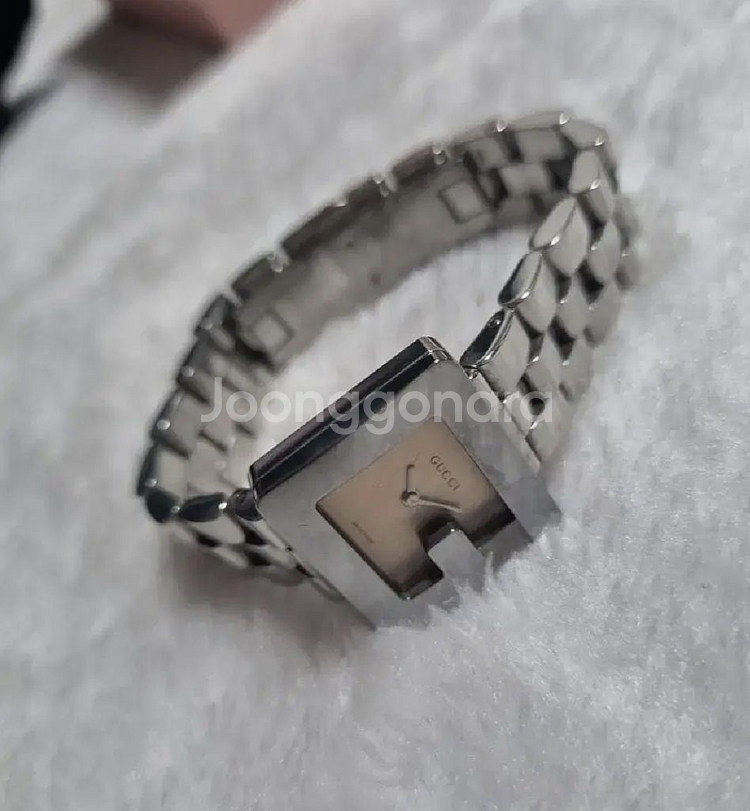 구찌 정품 G스퀘어 3600L 브라운 스퀘어 명품시계--2