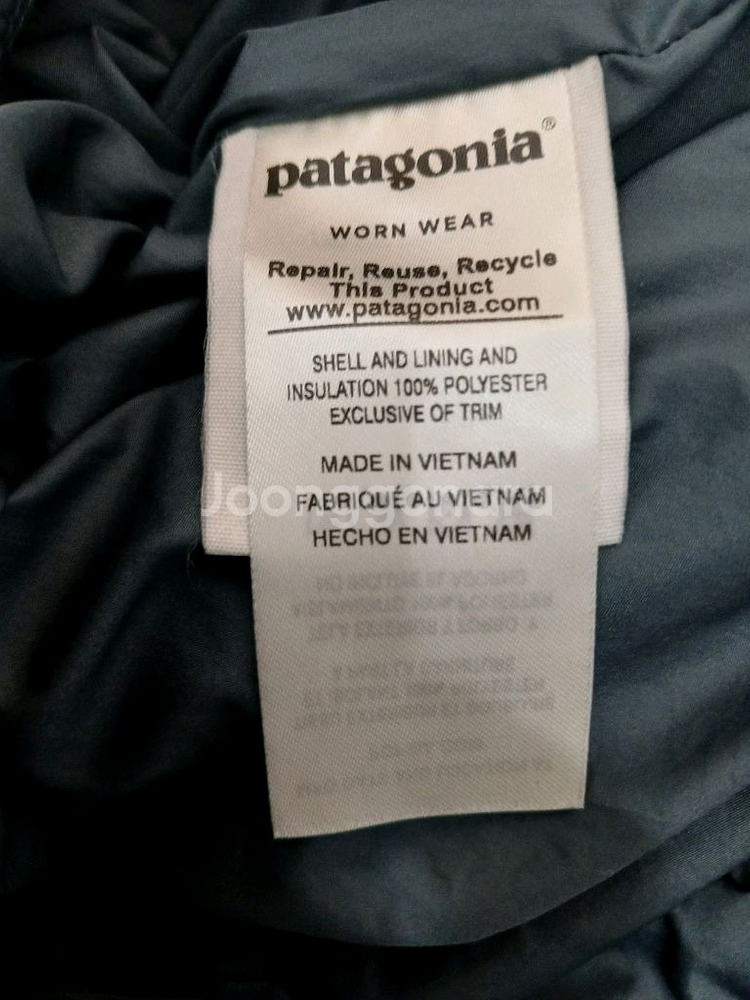 파타고니아 키즈 패딩 블랙/블루 점퍼 사이즈 XS 5---3