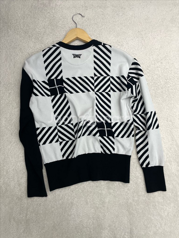 Pxg 블랙 체크 골프 니트(55)--1