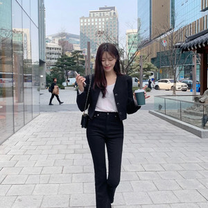 하와 올데이부츠컷 데님 블랙ver 택도 안 뗀 새상품