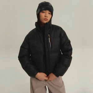 살로몬 컨투어 크롭 다운자켓블랙 M 새상품