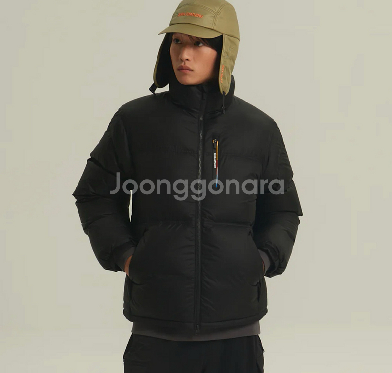 살로몬 컨투어 다운자켓 블랙 XL--0