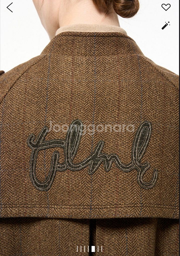 타임 헤링본 케이프 스타일 자켓 55--2