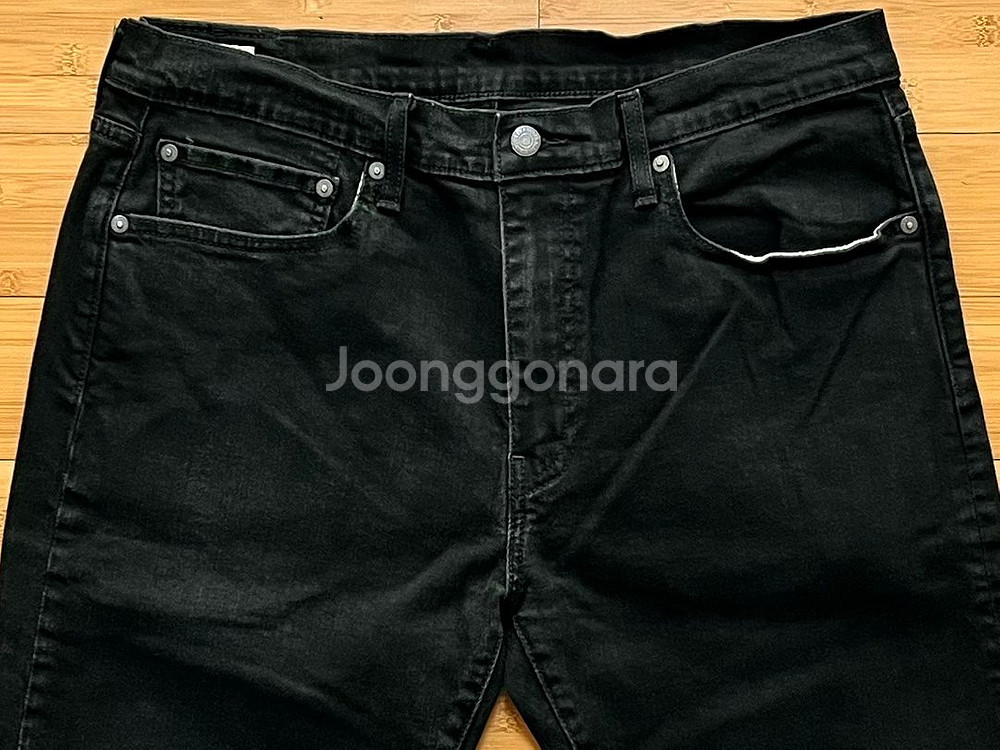 리바이스 502 빅E 블랙진 W36 L32--2