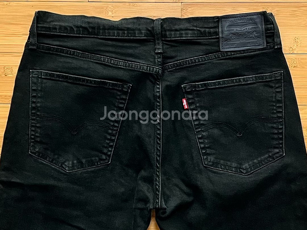 리바이스 502 빅E 블랙진 W36 L32--3