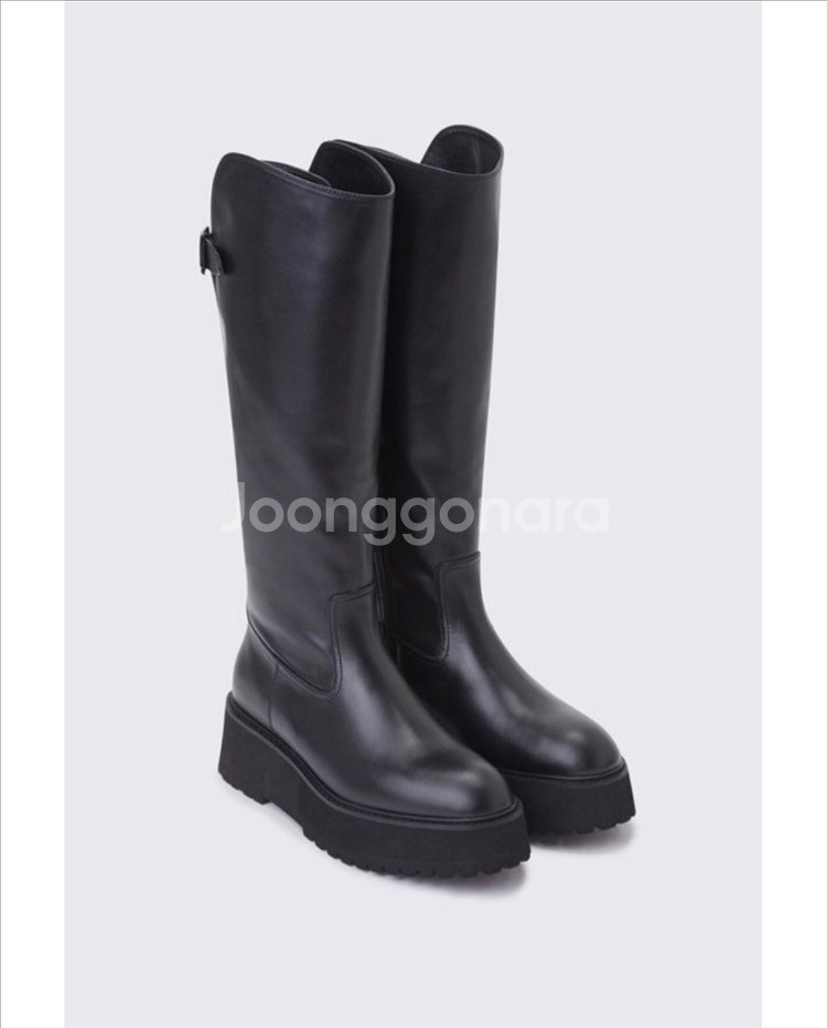 [슈콤마보니]스트레이트 라인 롱부츠 부츠 앵클부츠--0