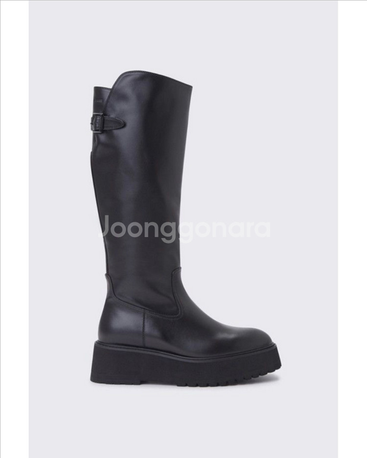 [슈콤마보니]스트레이트 라인 롱부츠 부츠 앵클부츠--1