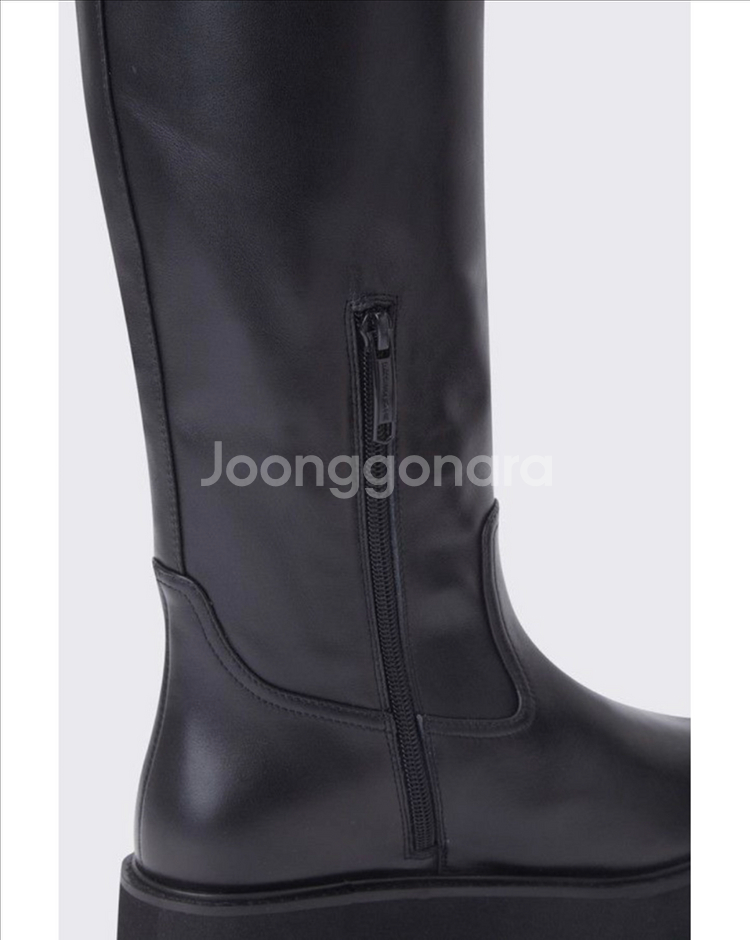 [슈콤마보니]스트레이트 라인 롱부츠 부츠 앵클부츠--5