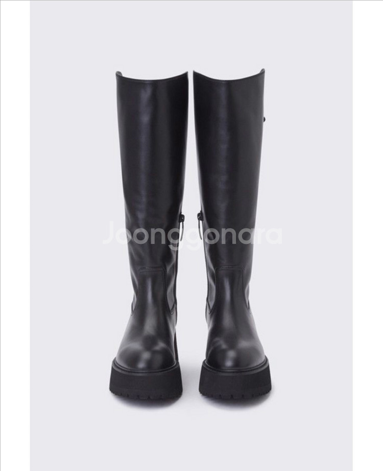 [슈콤마보니]스트레이트 라인 롱부츠 부츠 앵클부츠--2