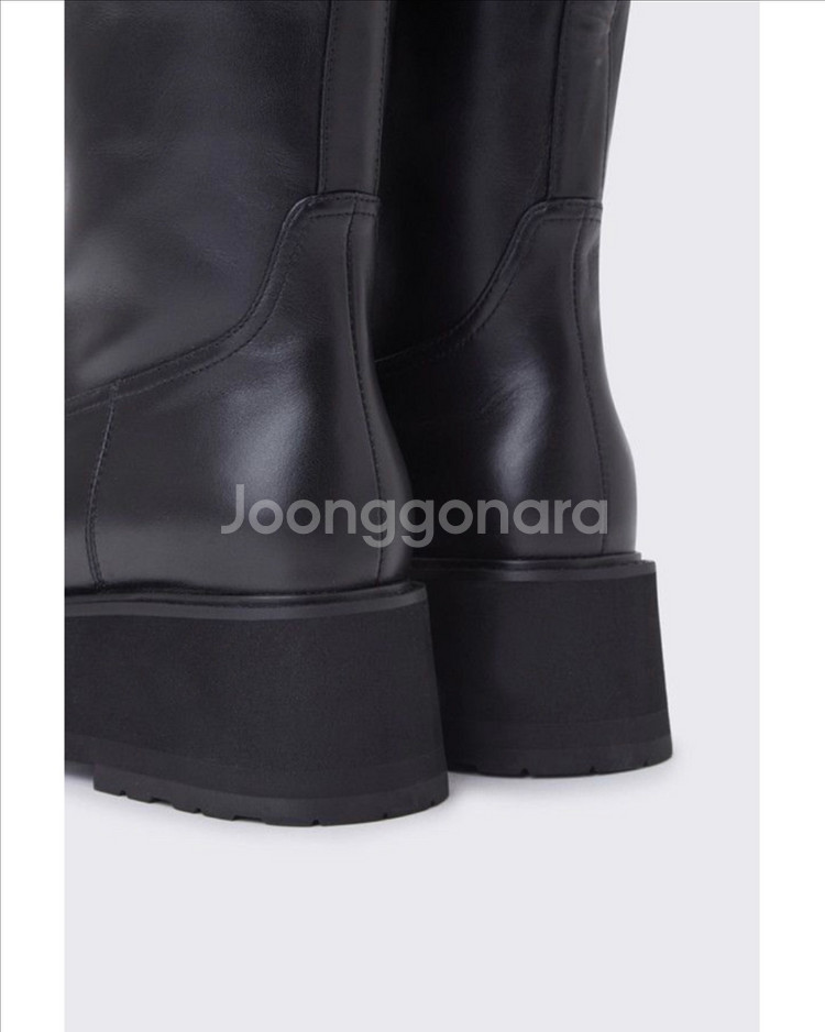 [슈콤마보니]스트레이트 라인 롱부츠 부츠 앵클부츠--4