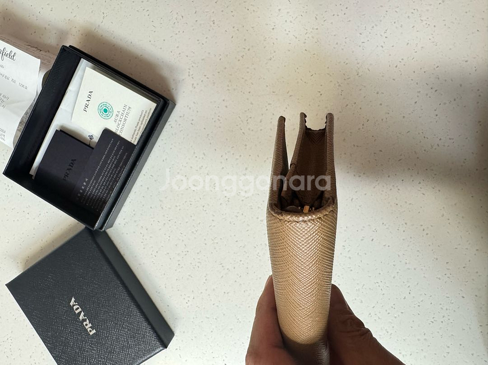 프라다 반지갑( 정품)--8