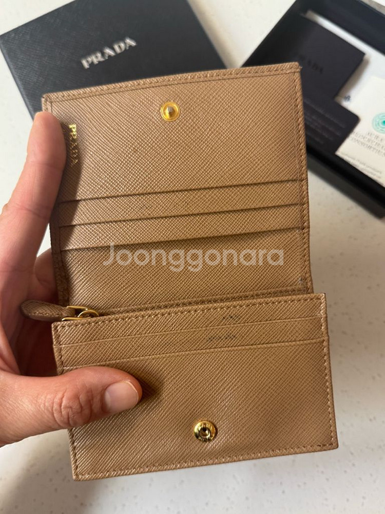 프라다 반지갑( 정품)--3