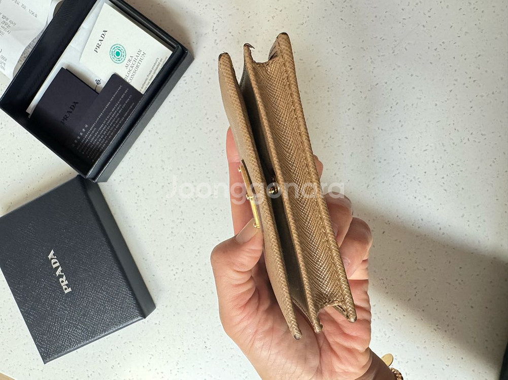 프라다 반지갑( 정품)--6