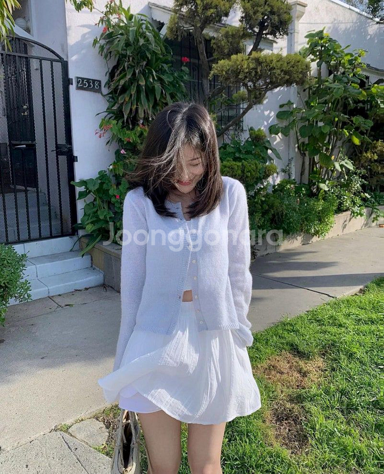 (새상품) 윤슬샵 키드모헤어 가디건 아쿠아--1