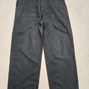 마가렛 호웰 블랙 와이드 롤업 면바지