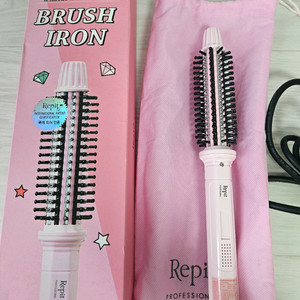 레삐 브러쉬 아이롱 고데기 22mm핑크에디션