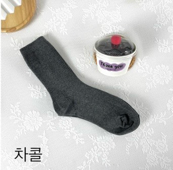 양말 브라운/그레이/차콜/블랙/멜란지데님 235~270--3