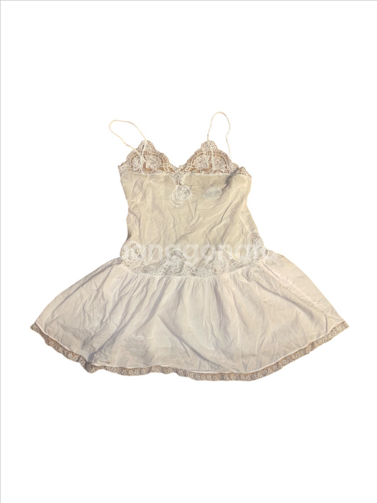 레이스 자수 미니원피스 홈웨어용--0