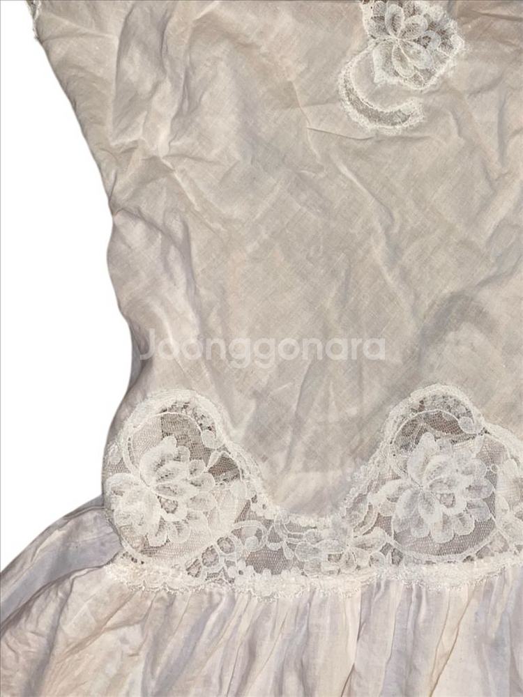 레이스 자수 미니원피스 홈웨어용--1