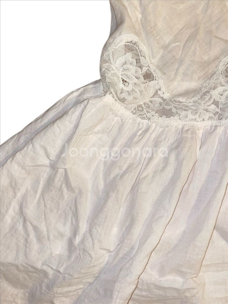 레이스 자수 미니원피스 홈웨어용--2