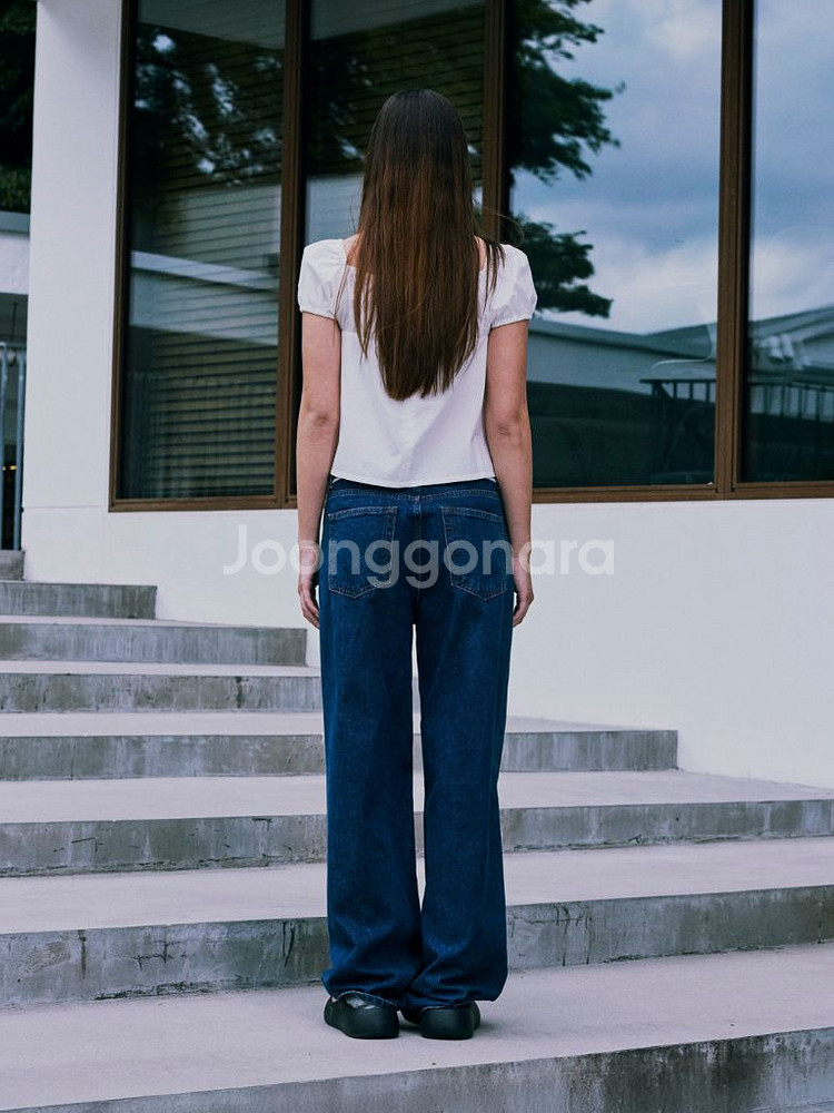 (새상품) 로우클래식 시어링 코튼 탑 블라우스 M--3