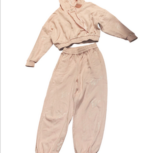 텐디 후드 트레이닝 조거 팬츠 셋업