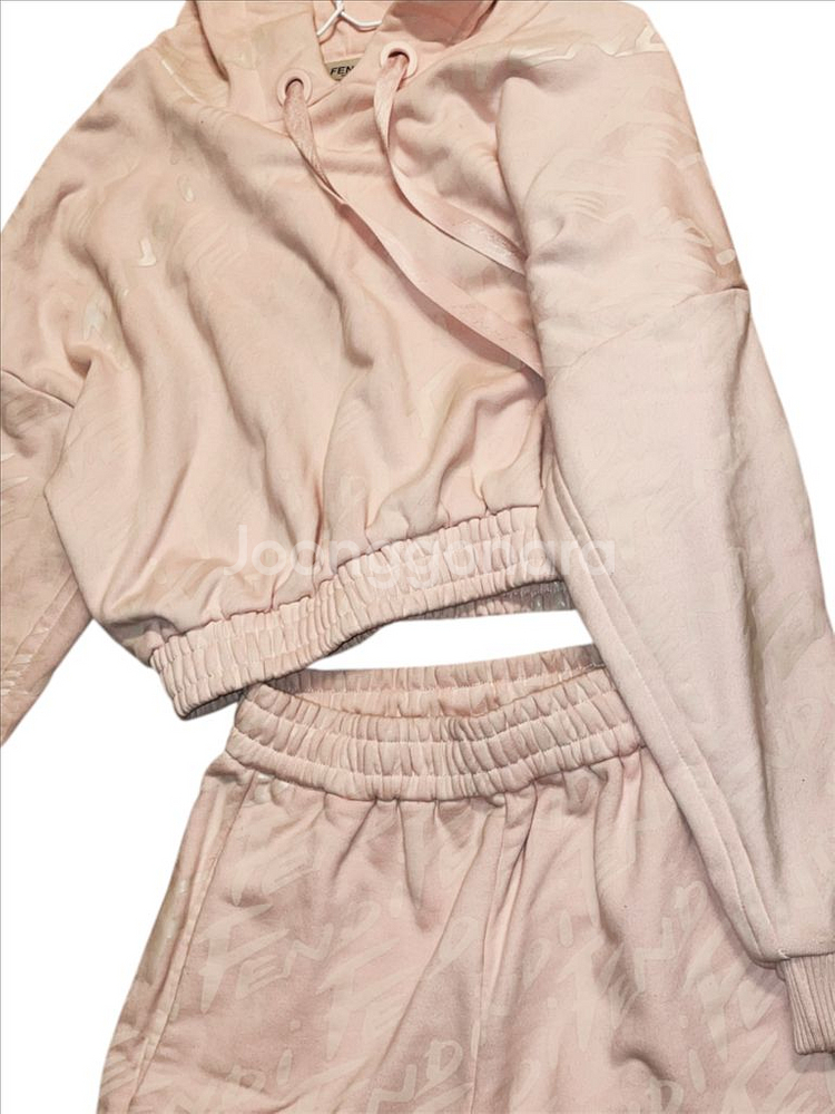 텐디 후드 트레이닝 조거 팬츠 셋업--5