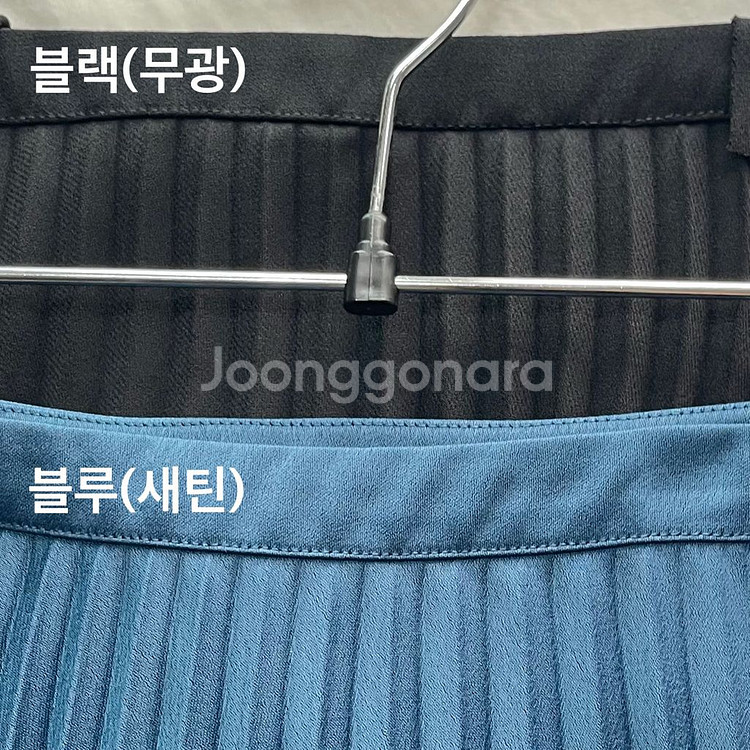 [모르간] 새틴 플리츠 스커트 2종--4
