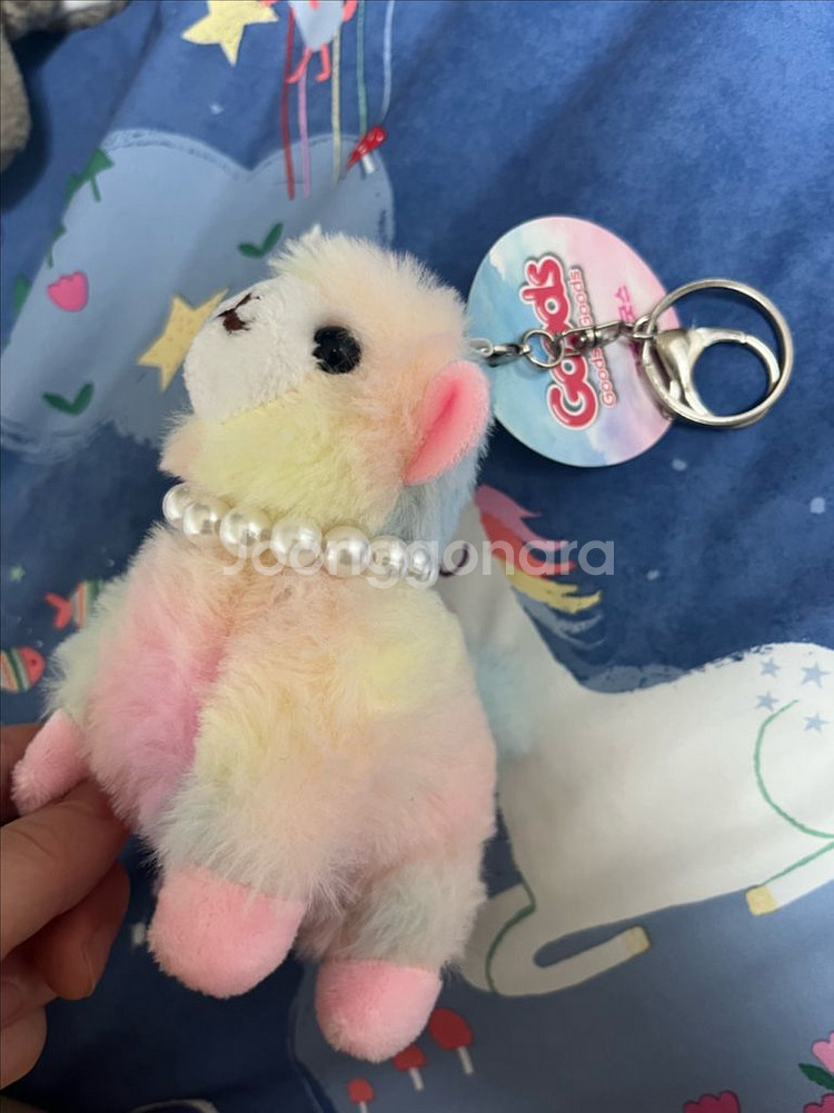 인형 키링 6개 모음[토끼3, 알파카, 코끼리, 강아지--1