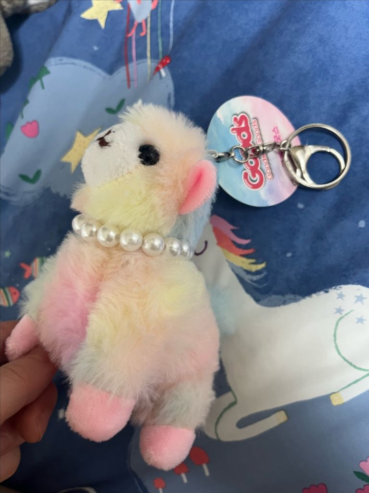 인형 키링 6개 모음[토끼3, 알파카, 코끼리, 강아지--1