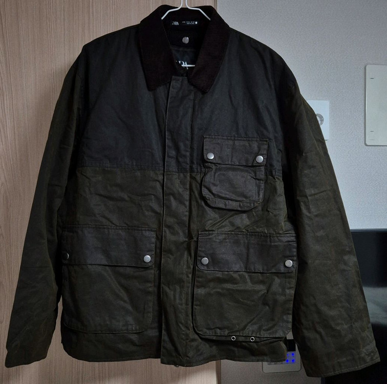 [ZARA] 자라 투톤 컬러 왁스 자켓 M (새상품)--2