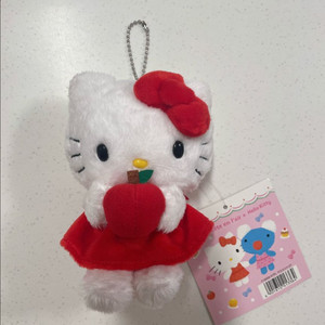 산리오 페넬로페 사과 키티 마스코트 키링 인형