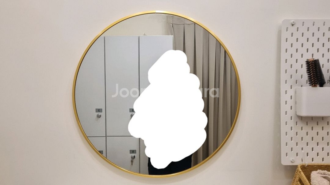 원형 거울 _ 골드 프레임--0