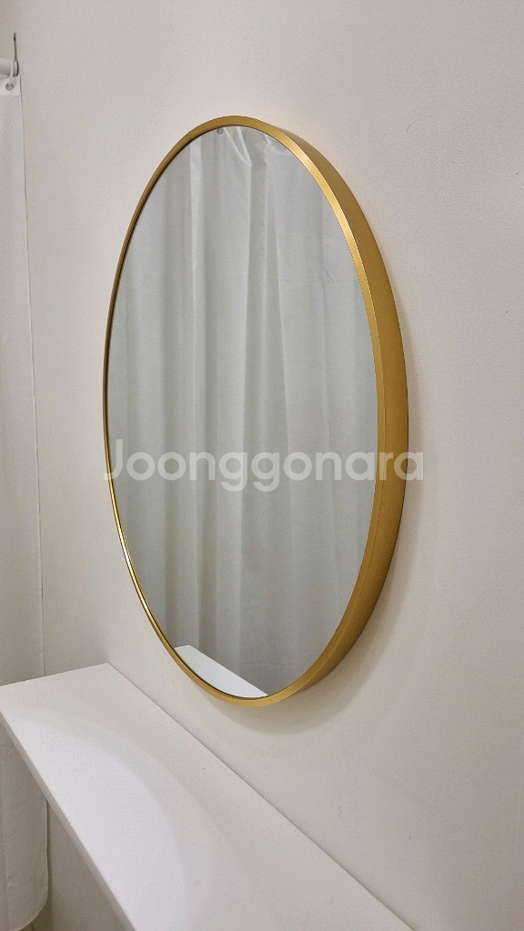 원형 거울 _ 골드 프레임--1