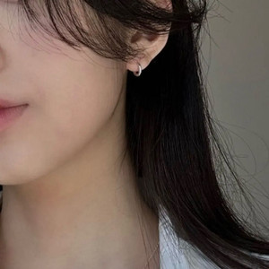 (새상품) 실버 원터치 링귀걸이