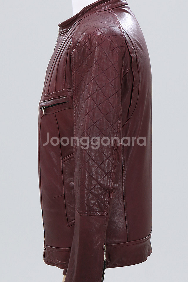 가죽 자켓 와인 컬러 95사이즈 새제품 판매합니다.--2
