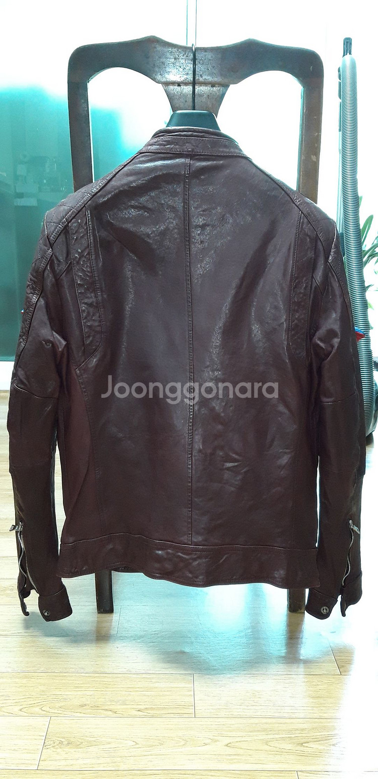 가죽 자켓 와인 컬러 95사이즈 새제품 판매합니다.--4