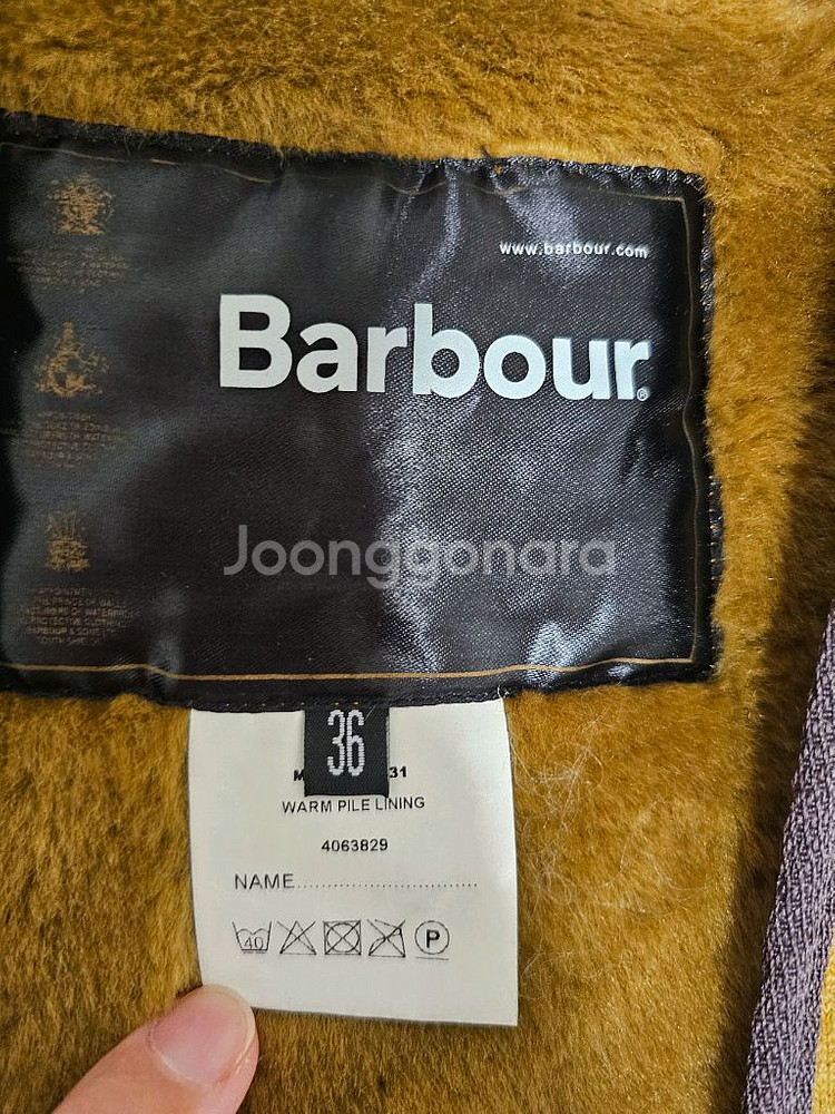 바버 비데일 블랙 42 + 웜 파일 라이너 36 일괄--2