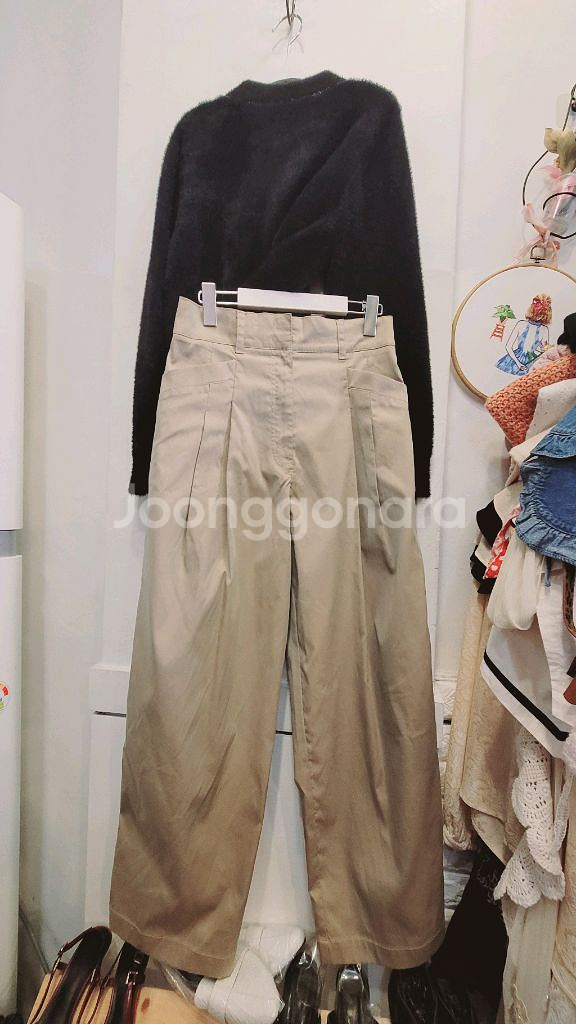 S.L RIAHH 에코퍼 스판가디건. 타임 핀턱 배기팬--6