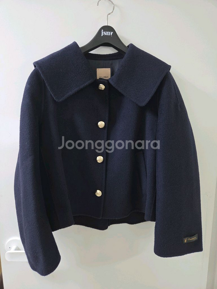 CC 콜렉트 세일러카라 핸드메이드 숏코트--0