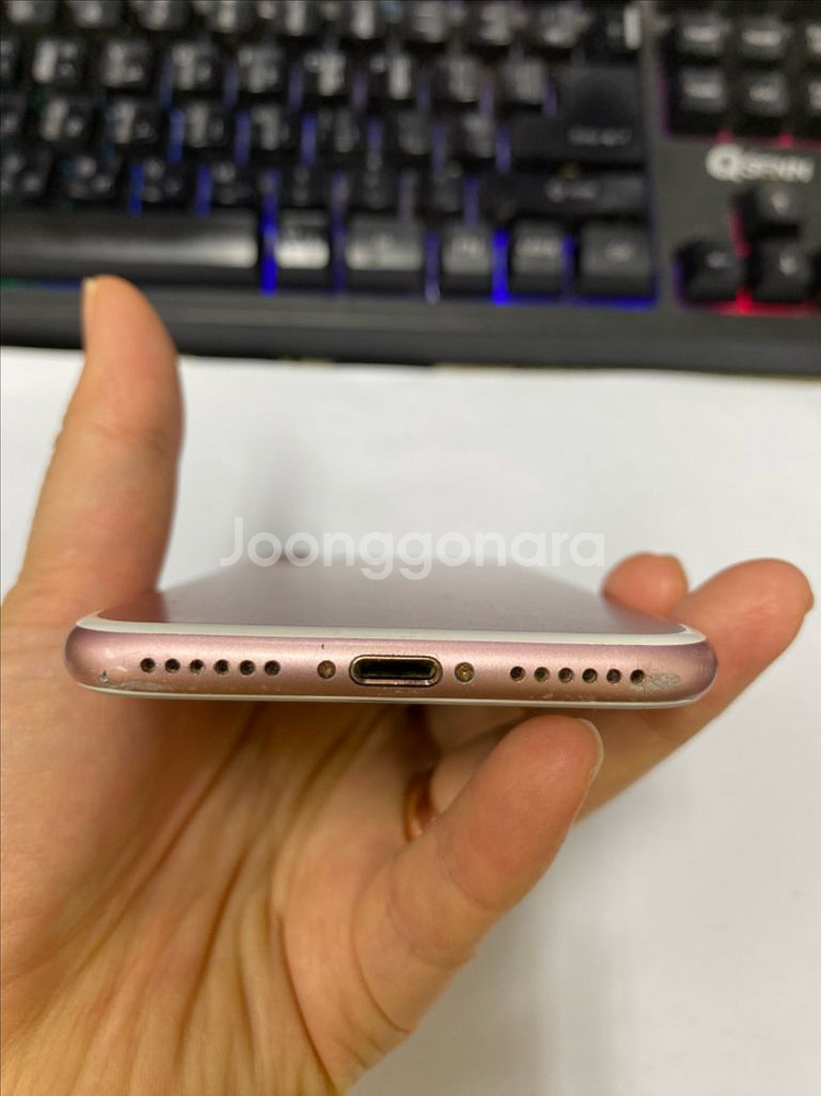 아이폰7 로즈골드 액정SS급 128GB 배터리100%--6