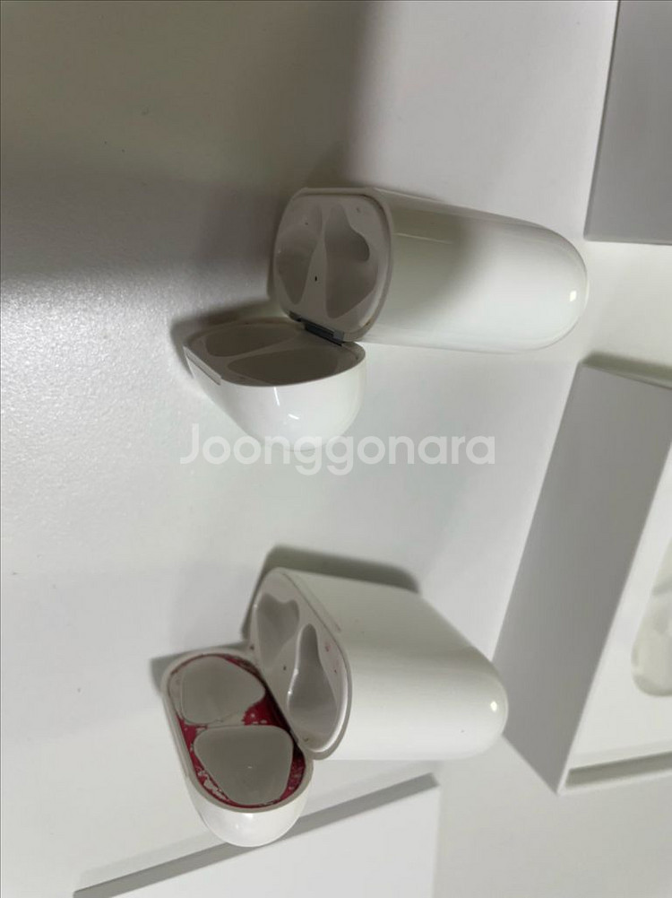 에어팟 2세대 고장 2개 일괄판매합니다--2