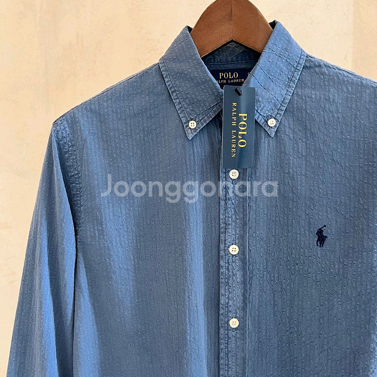 폴로 클래식핏 시어서커 셔츠--1