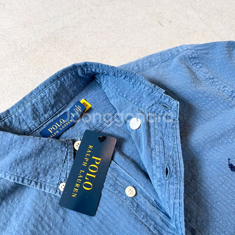 폴로 클래식핏 시어서커 셔츠--4