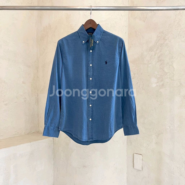 폴로 클래식핏 시어서커 셔츠--6