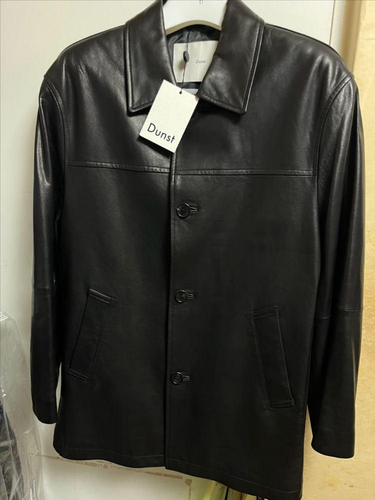 던스트 램스킨 레더 하프 자켓 S--5